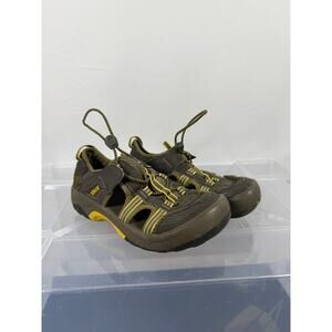 Teva Kids Closed Toe Sport Sandals Brown Yellow Size 3 Youth Hiking Water Shoes
